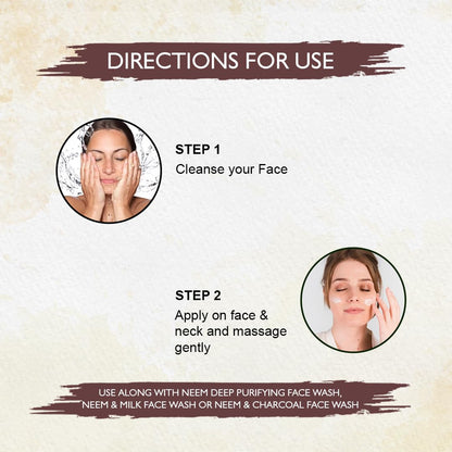 Neem Face Moisturizer | Hydrating & Nourishing Skin Cream for All Skin Types | Anti-Aging & Blemish Control with Neem Extract 100ml