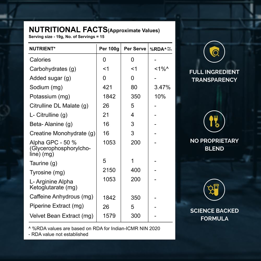 Wellcore - God Mode Pre Workout Supplement (285g Powder, 15 Servings) | Valencia Orange | Only For Serious Lifters | Pre Workout For Men And Women With Caffeine & Creatine