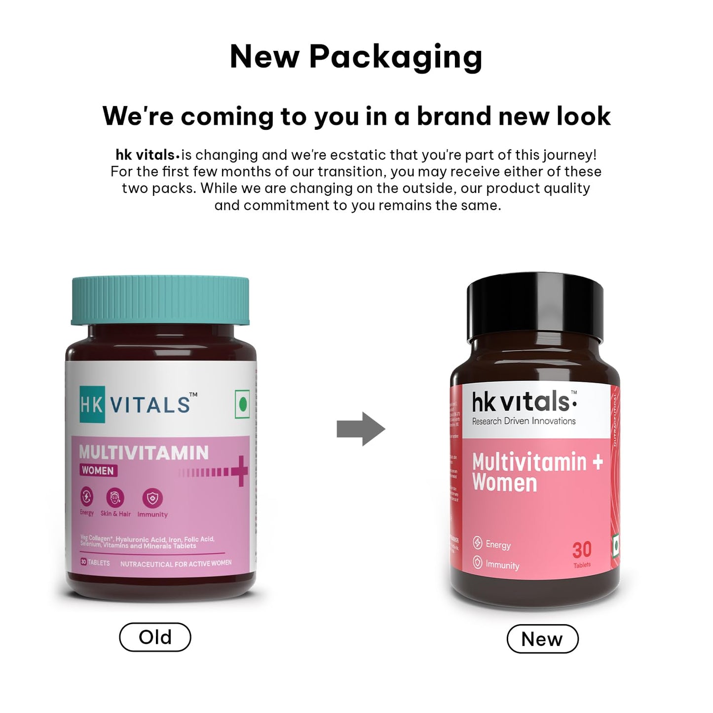HealthKart hk vitals Multivitamin Plus Women | Daily Multivitamin for Women | For Energy, Joints, Skin & Hair