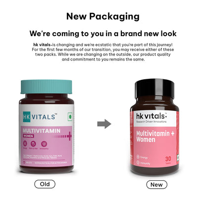 HealthKart hk vitals Multivitamin Plus Women | Daily Multivitamin for Women | For Energy, Joints, Skin & Hair