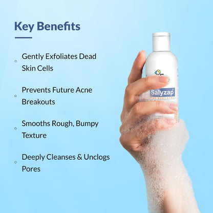 Fixderma Salyzap 2% Salicylic Acid Body Wash I For Acne, Anti Acne Body Wash on Back | Arms Suitable For Acne Prone Skin I Shower Gel For Women & Men I - 100ml