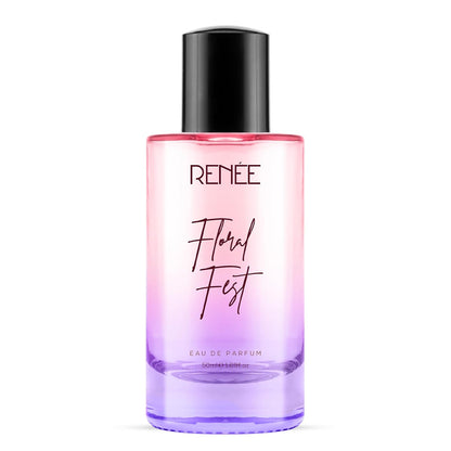 RENEE Floral Fest Eau De Parfum, Premium Long-lasting Fragrance With Notes of Orange, Mandarin, Osmanthus, Rose & Vanilla, Scent for Every Occasion, Ideal Perfume for Women, 50Ml
