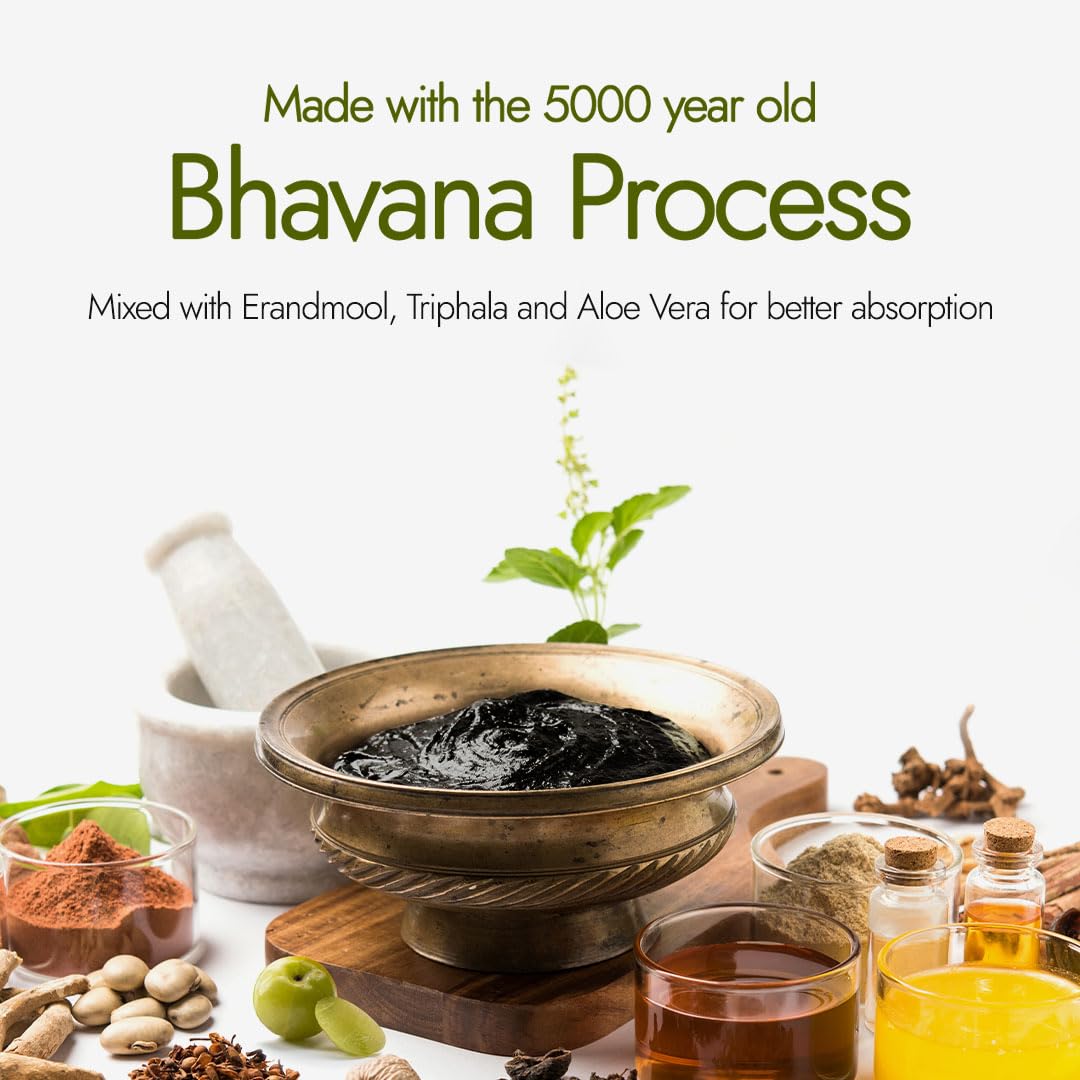 Kapiva Shilajit/Shilajeet Energy 20 Capsules | Made with 100% Pure Shilajit | For All Day Energy & Stamina | With Ashwagandha,Gokshura | 100% Ayurvedic