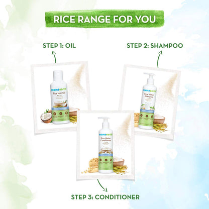 Mamaearth Rice Water Conditioner with Rice Water and Keratin for Damaged, Dry and Frizzy Hair - 250 ml | Reduces Split Ends | Prevents Hair Breakage