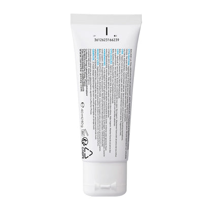 White tube with text on a white background