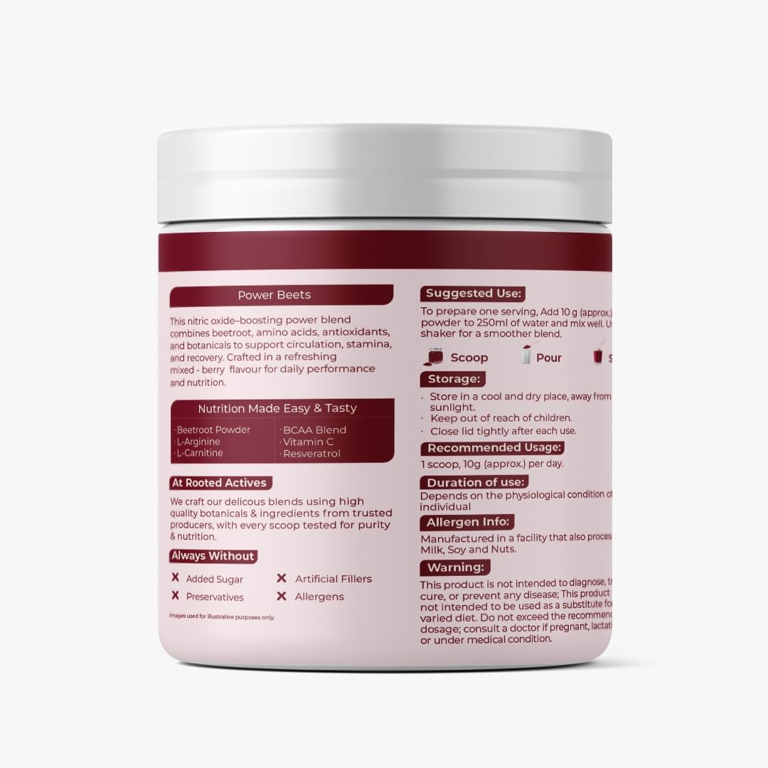 Supplement container with label on a white background