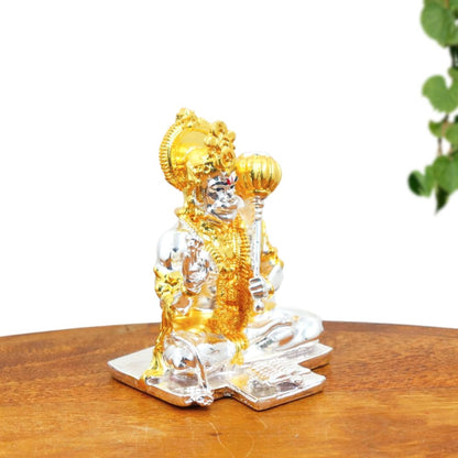 Resin Lord Hanuman Idol – Decorative Statue for Home Mandir, Car Dashboard, Vastu & Spiritual Gifting