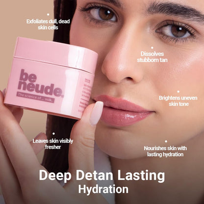 Be Neude Instant Detanning + Hydrating + Brightening Face Mask - Dry Skin Friendly 50ml - un_mask
