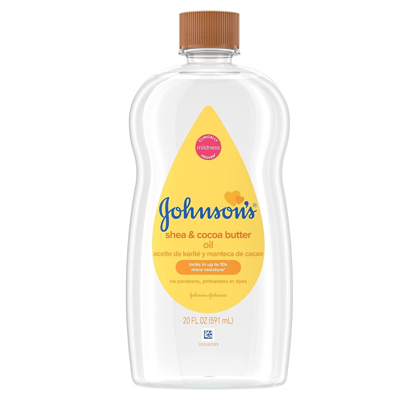 JOHNSONS BABY OIL 591ML (20OZ) - SHEA & COCOA BUTTER (US)