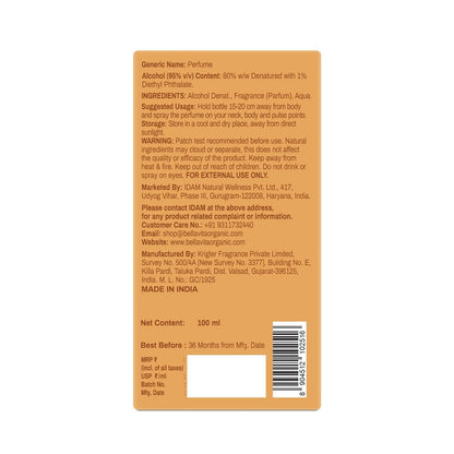 BELLAVITA Caramel Crush | Long Lasting EDP | 100ml | Perfume for Man | Perfume for Woman | Smells Like a Snack | Caramel, Vanilla, Honey, Coconut & Musk | Premium Unisex Gourmand Fragrance