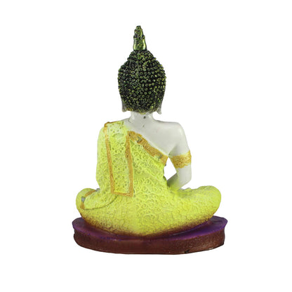 Yellow Buddha Decorative Showpiece - 24 cm