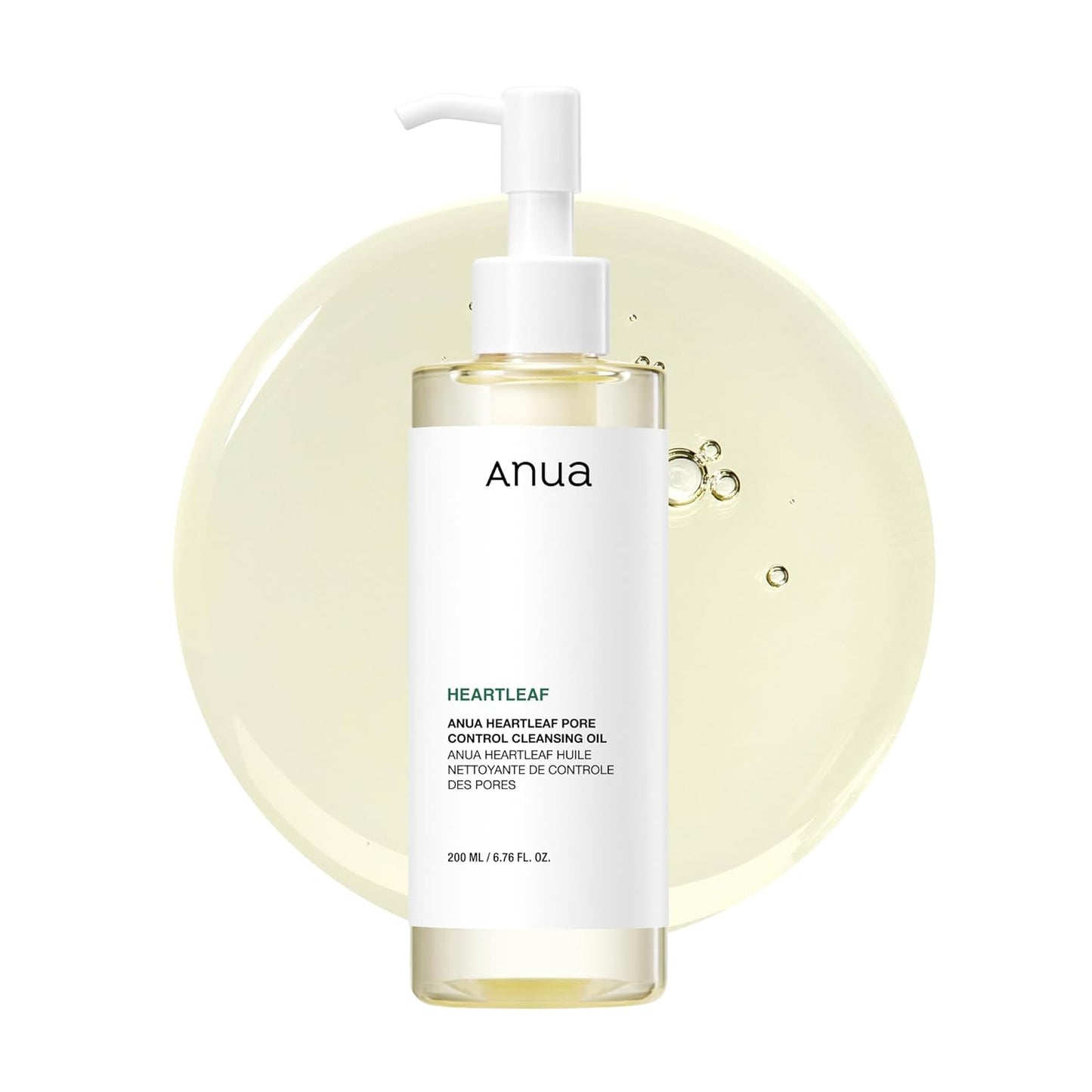 Anua Heartleaf Pore Control Cleansing Oil Removes Makeup, Excess Sebum, Blackheads & Clogged Pores