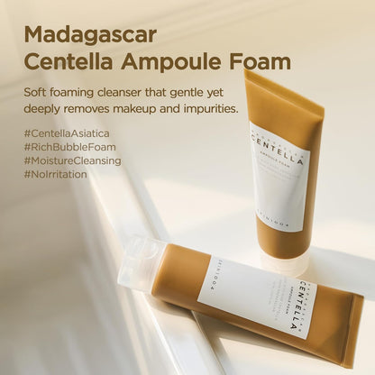 SKIN1004 Madagascar Centella Ampoule Foam Cleanser | Gentle Hydrating Face Wash, 125 ml