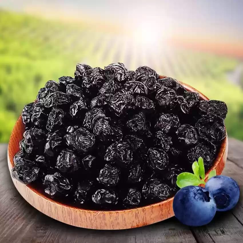 FreshoCartz Organic Dried Blueberry Plum 250g | | High in Antioxidants & Fiber | Healthy Snack | Blueberry Dried Superfood | Premium Dry Fruit