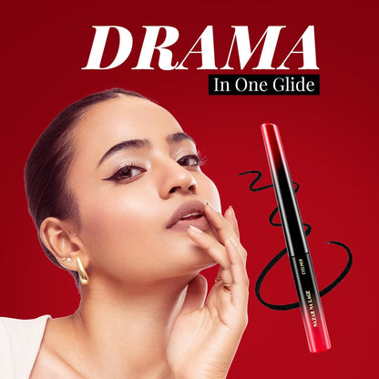 LoveChild Masaba Liquid Eyeliner (Black), Waterproof Smudge-Proof Eyeliner with HD Gloss Finish, Quick Drying Eye Liner and Long Lasting Eye Makeup for Comfortable Wear, 3ml