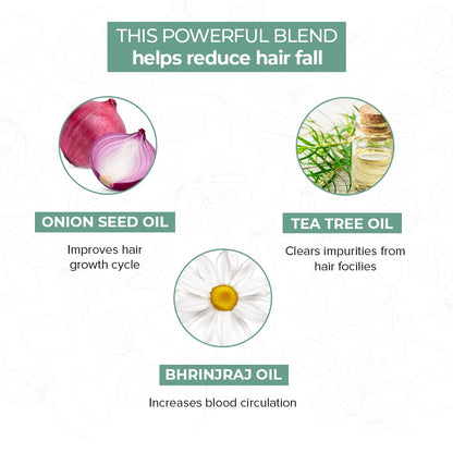 mars by GHC Jojoba Oil With Brahmi, Tea Tree, Bhringraj, Onion Seed, Fenugreek & 15 Other Natural Oils & Extracts - Thick, Shiny & Strong Hair Growth Hair Oil (200 ml)