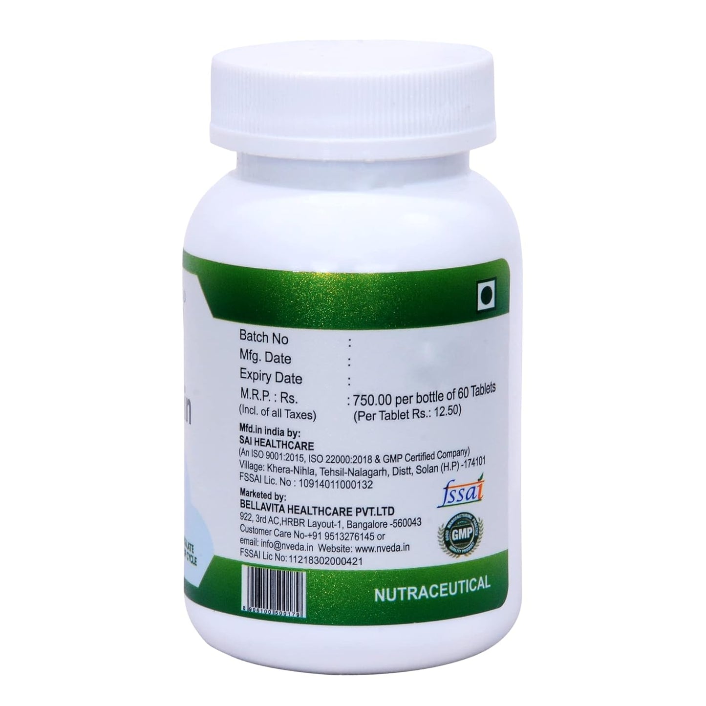 Nveda Melatonin 3mg | Natural Sleep Aid Supplement | Supports Deep Sleep, Stress & Anxiety Relief | Non-Habit Forming | 60 Tablets