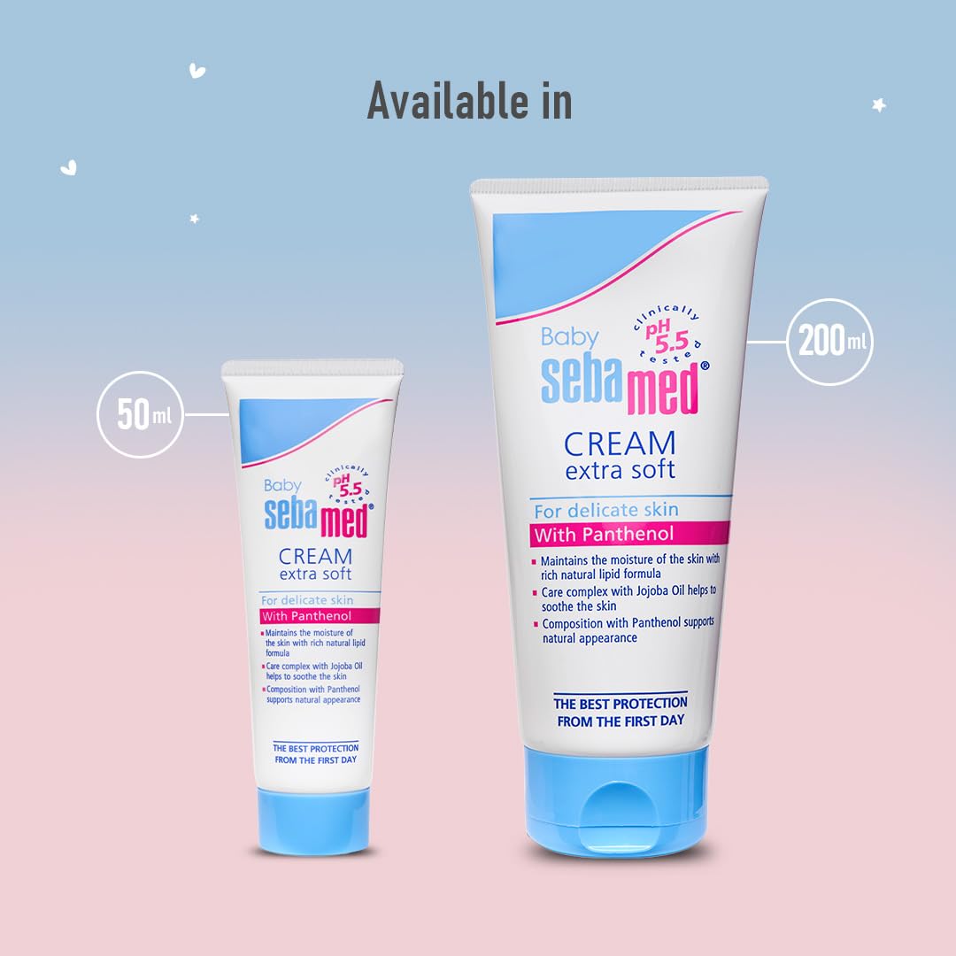 Sebamed Baby Cream Extra Soft|pH 5.5|Ideal for Dry Skin|200 ml