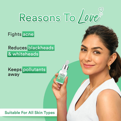 Lacto Calamine 2% Salicylic Acid Face Serum | 30ml | Face Serum For Acne, Blackheads, Oil control, Open Pores & Clear Skin | Dermatologically Tested & Fragrance Free