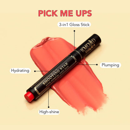 LoveChild Masaba Hyper Hydrating Gloss Balm Stick (Nude Pink) | 3-in-1 Plumping Lip Gloss Balm For High Shine | Enriched with Peptide, Squalene & Jojoba For Hydration | Stardust, 1.8g