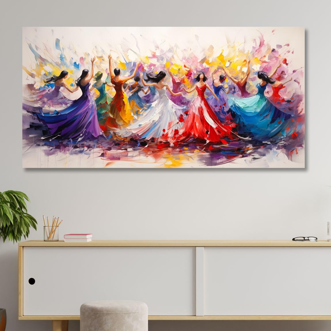 Unframed Rolled Art Print||Modern Art Canvas Wall Art Print for Home Décor And Office||Unframed canvas Painting For Wall decor||Home wall and Office Interior CR-210
