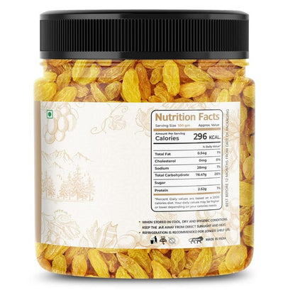 LILA DRY FRUITS Golden Raisins Kishmish 100g Delicious Healthy Snacks | Naturally Sweet Golden Kismis for Daily Use Dry Fruits for Snacking, Cooking, Baking & Desserts Perfect for Giftings