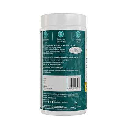 Neuherbs Gold Deep Sea 6X Omega 3 Fish Oil Capsules - 60 Softgels | EPA - 1080mg & DHA - 720mg | Vitamin E & D3 For Muscle, Brain & Joints Support | Lemon Flavour | No Fishy Burps| Heavy Metals Tested