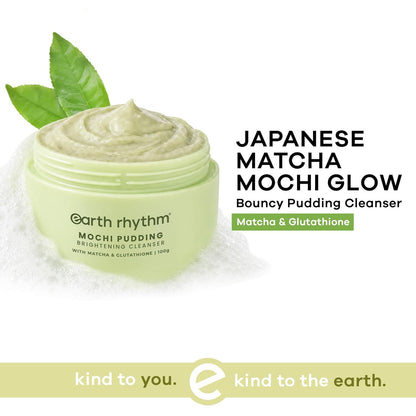 Earth Rhythm Matcha Mochi Cleanser - Brightens with Glutathione 100g