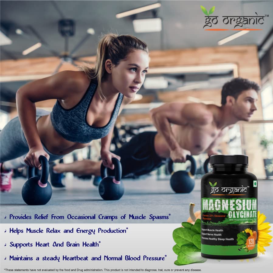 Go Organic vitamin d3 k2 as MK7 and Calcium Magnesium Zinc Vegetarian capsule, 120 Nos Each (VTC+MTVW)