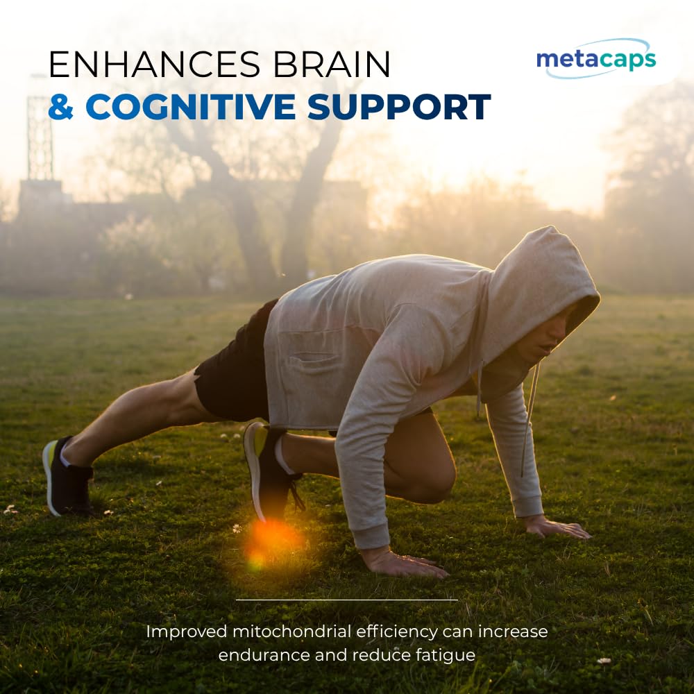 MetaCaps PQQ 20mg – 90 Veg Capsules | Ultra-Potent Mitochondrial Support & Brain Health Supplement | Enhances Energy, Focus & Cognitive Function | Advanced Antioxidant for Longevity | Non-GMO & Vegan
