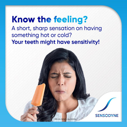 Sensodyne Toothpaste Whitening | White Teeth and Daily Sensitivity Protection Tooth Paste Pack of 1 - 70gm | Dentist Recommended | Fresh Breath, Fight Tooth Decay, Healthy Gums