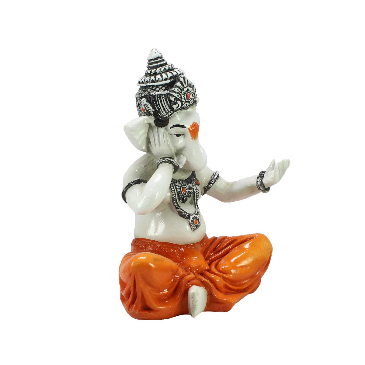 Lord Ganesha Singing Song Decorative Showpiece - 20 cm