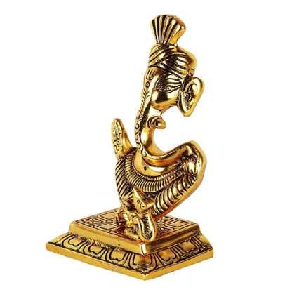 Oxidized Metal Lord Ganesh Ganpati Ganesha Idol Murti Statue Figurine Showpiece for Gifts Home Decor Pooja Room