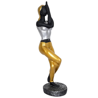 Resin Fantasy Yoga Lady Home & Office Decor Showpiece (Y2900), Multicolour
