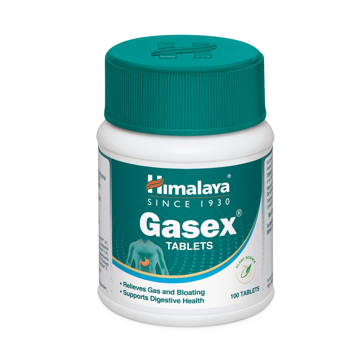 Himalaya Gasex Tablets container on a white background