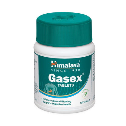 Himalaya Gasex Tablets container on a white background