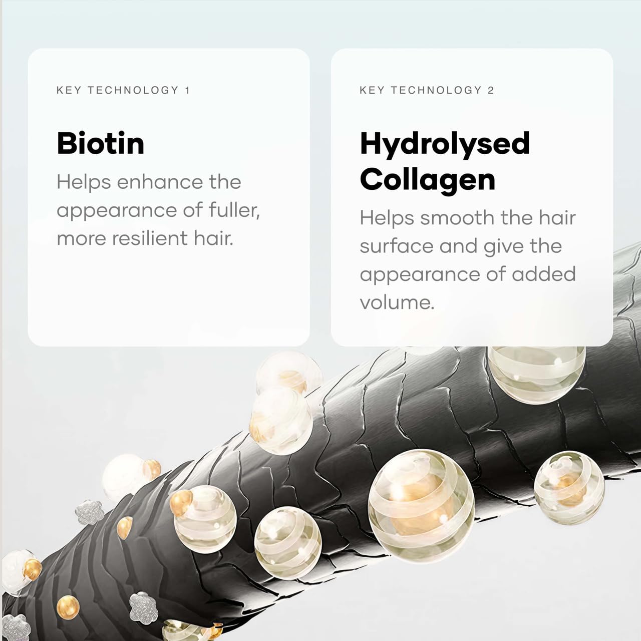 Cureskin Biotin & Collagen Vitamin B5 Glycolipids Shampoo: Strengthen Hair, Reduce Hairfall & Repair Damage