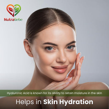 Nutraliebe Hyaluronic Acid 300mg - Premium Joint & Skin Support, Non-GMO, 90 Capsules