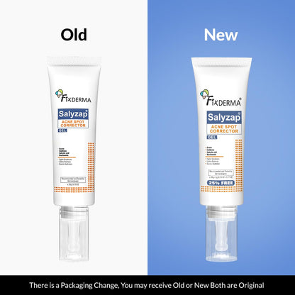 Fixderma Salyzap 2% Salicylic Acid Acne Spot Corrector Gel with 2% Niacinamide Acid & 1% Aczero | Reduce Active Acne & Redness | Fades Dark Spots & Blemishes | Pimple Remover For Men & Women - 20g
