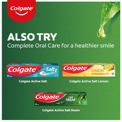 Colgate Active Salt Neem Toothpaste, Germ Fighting Toothpaste For Healthy, Tight Gums, Oral Care 200G