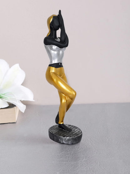 Resin Fantasy Yoga Lady Home & Office Decor Showpiece (Y2900), Multicolour