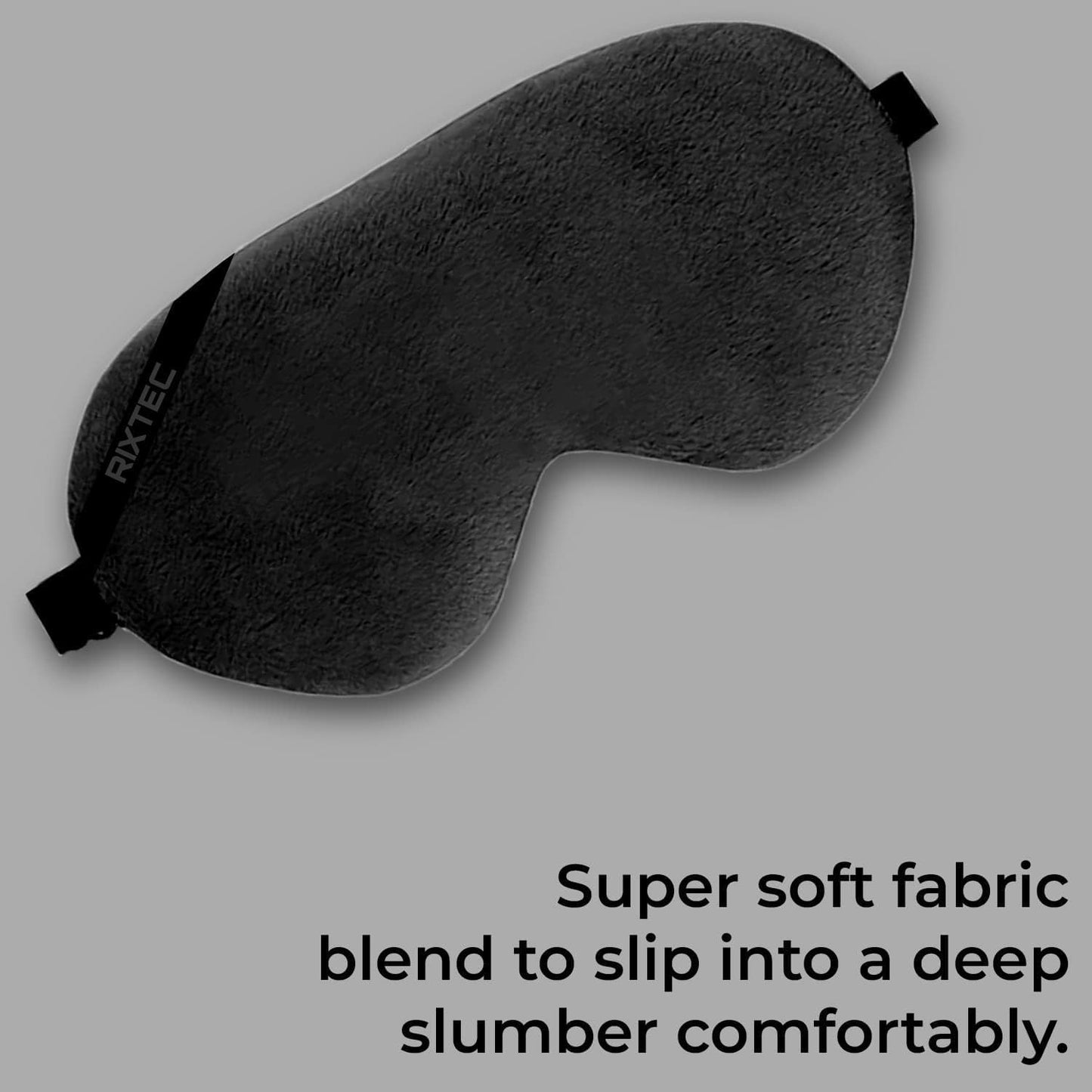 PACK OF 2 Eye Mask for Sleeping with Adjustable Strap Super Soft Sleep Masks Blind Fold for Comfortable Sleep Travelling Eye Pad for Girls Blind Folds for Sleeping - Black and Gray