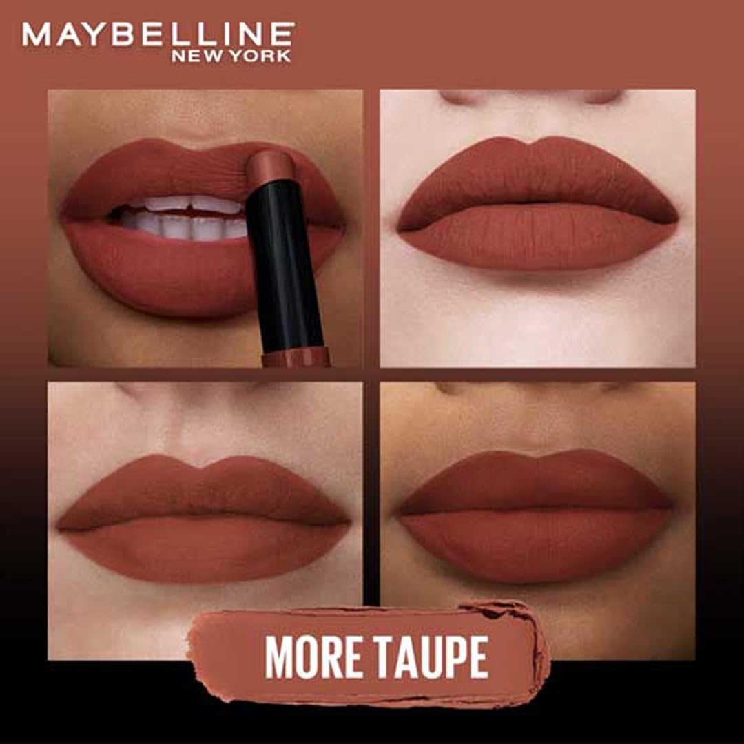 Maybelline New York Superstay Matte Ink Liquid Lipstick, Warrior | No budge bold color for 16H | Transferproof, Waterproof, Foodproof | Brown skin friendly