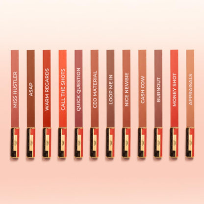 LoveChild Masaba Statement Matte Lipstick, Warm Regards (Maroon), Smooth Glide, Bold Matte Finish, Long-Lasting Lipsticks With Mango Butter Nourishing and Intense Color Payoff, Lightweight, 4g