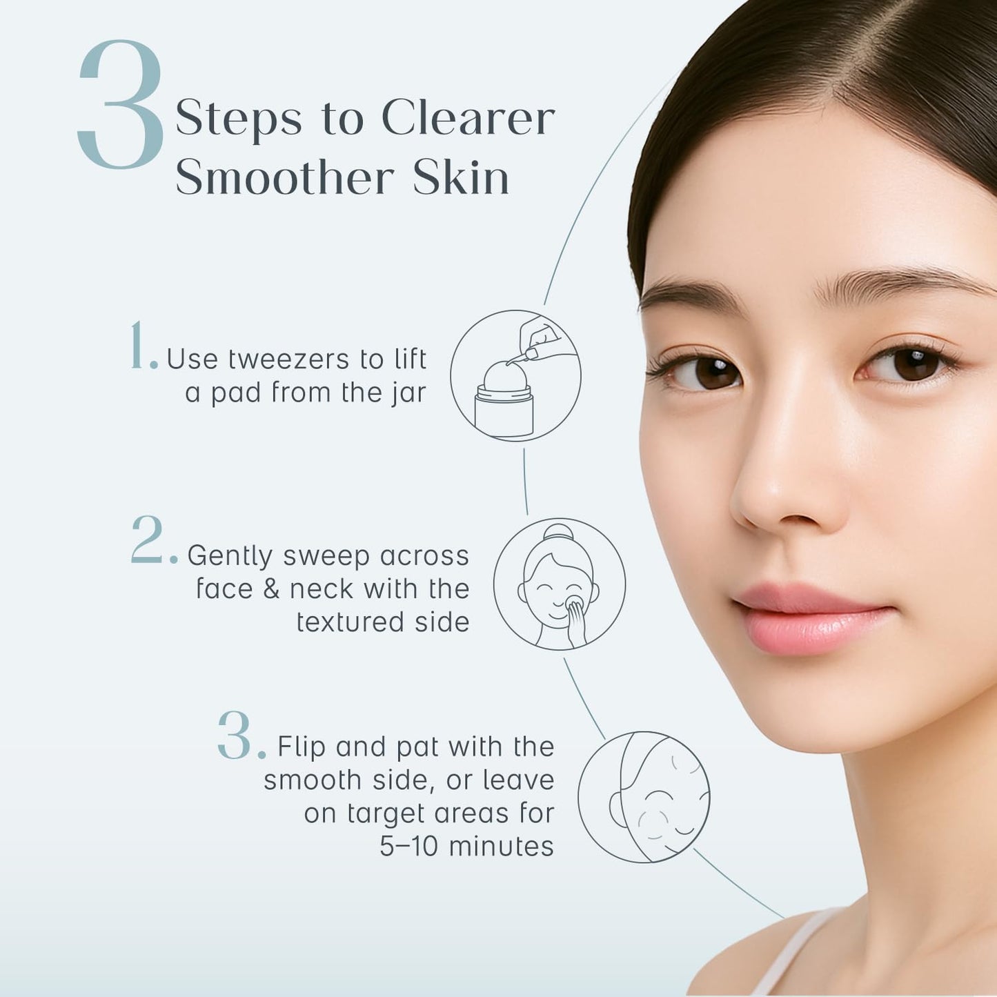 SeoulSkin Zero Pore Toner Pads | Dual-Textured Exfoliating & Hydrating Toner Pads | AHA + BHA + Allantoin | Reduces Blackheads, Oil & Pore Visibility | 70 N