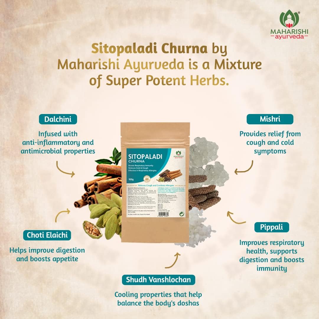 Zephivo Maharishi Ayurveda Sitopaladi Churna 100 gm
