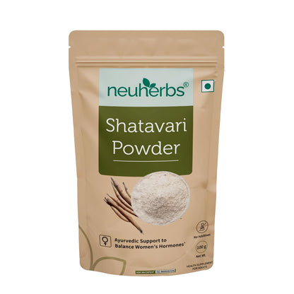 Neuherbs Shatavari Powder | Ayurvedic Support To Balance Women's Hormones | Herbal Supplement | Good For Healthy Digestion & Reproductive System - 100g