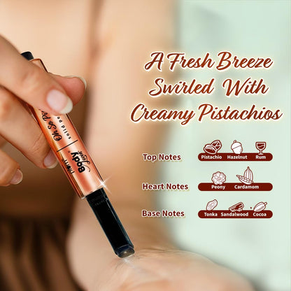 Plum BodyLovin’ Oh So Pistachio Solid Perfume Stick | 1.8gm | Solid Gel Perfume Stick | Pistachio & Hazelnut Notes | Sleek, Mess-Free & Long-Lasting | Alcohol-Free | Travel-Friendly