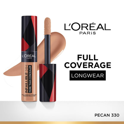 L'Oreal Paris Infallible Full Wear More Than Concealer - 330 Pecan, 10ml