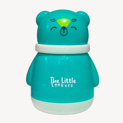THE LITTLE LOOKERS Portable Baby Skin Care Baby Powder Puff With Box Holder Container For New Born & Kids For Baby Face & Body (Green)